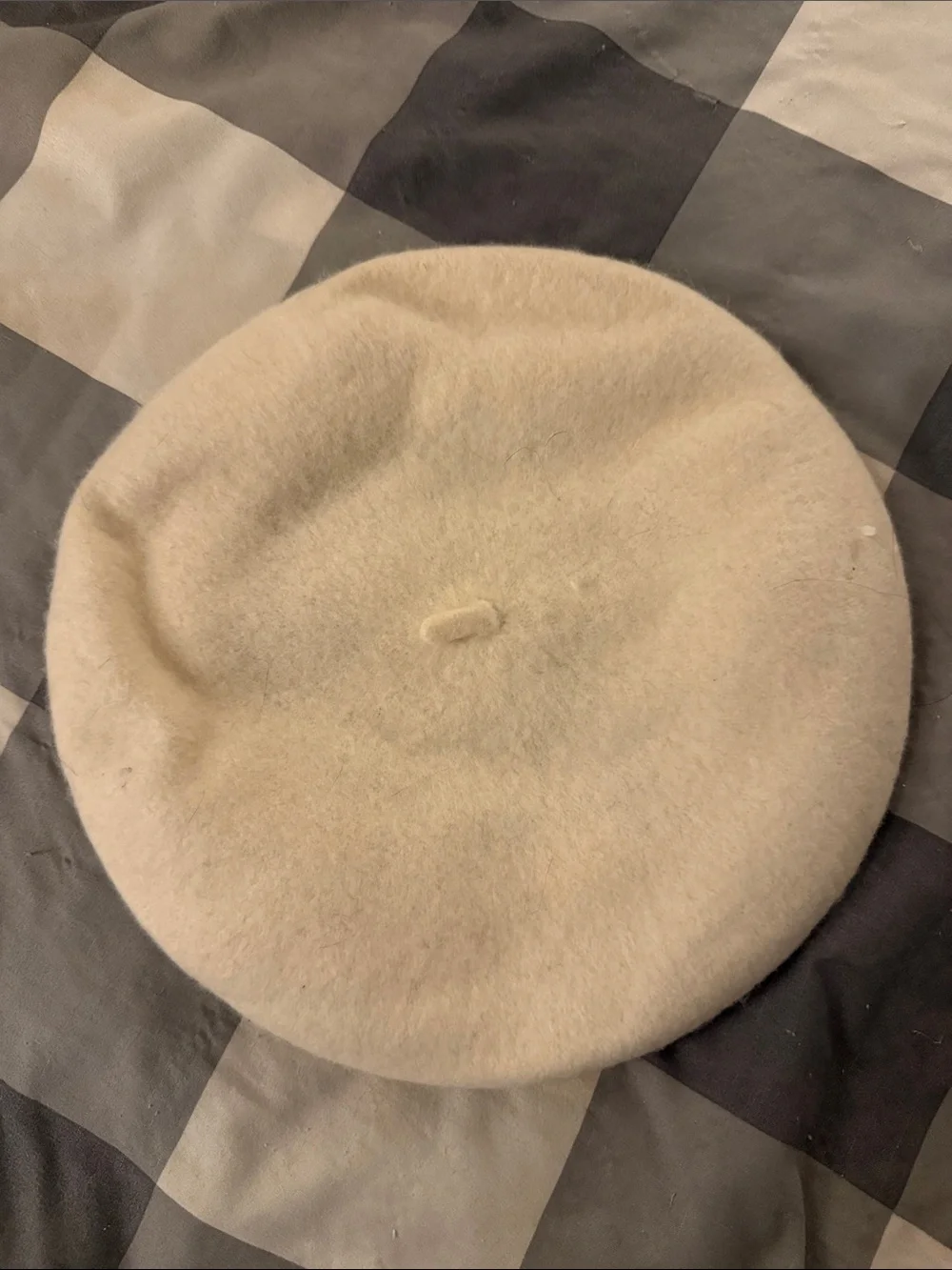 Classic Cream Wool Beret - Timeless Women's Hat